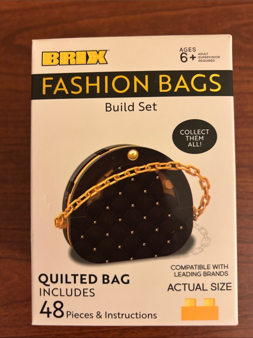 Brix Fashion Bags Build Set,The Quilted Bag  Bag kit . NWT